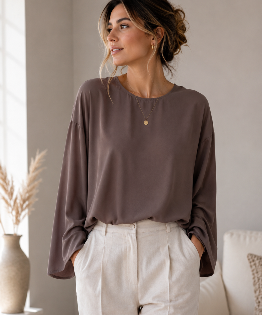 Simpele klassevolle blouse - Afbeelding 3