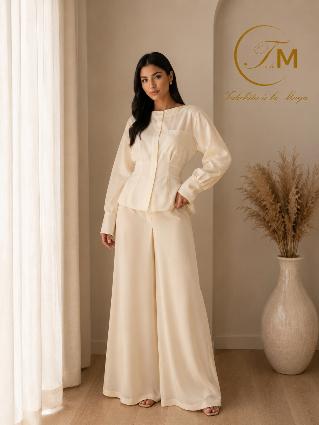 Butter yellow classy pantalon