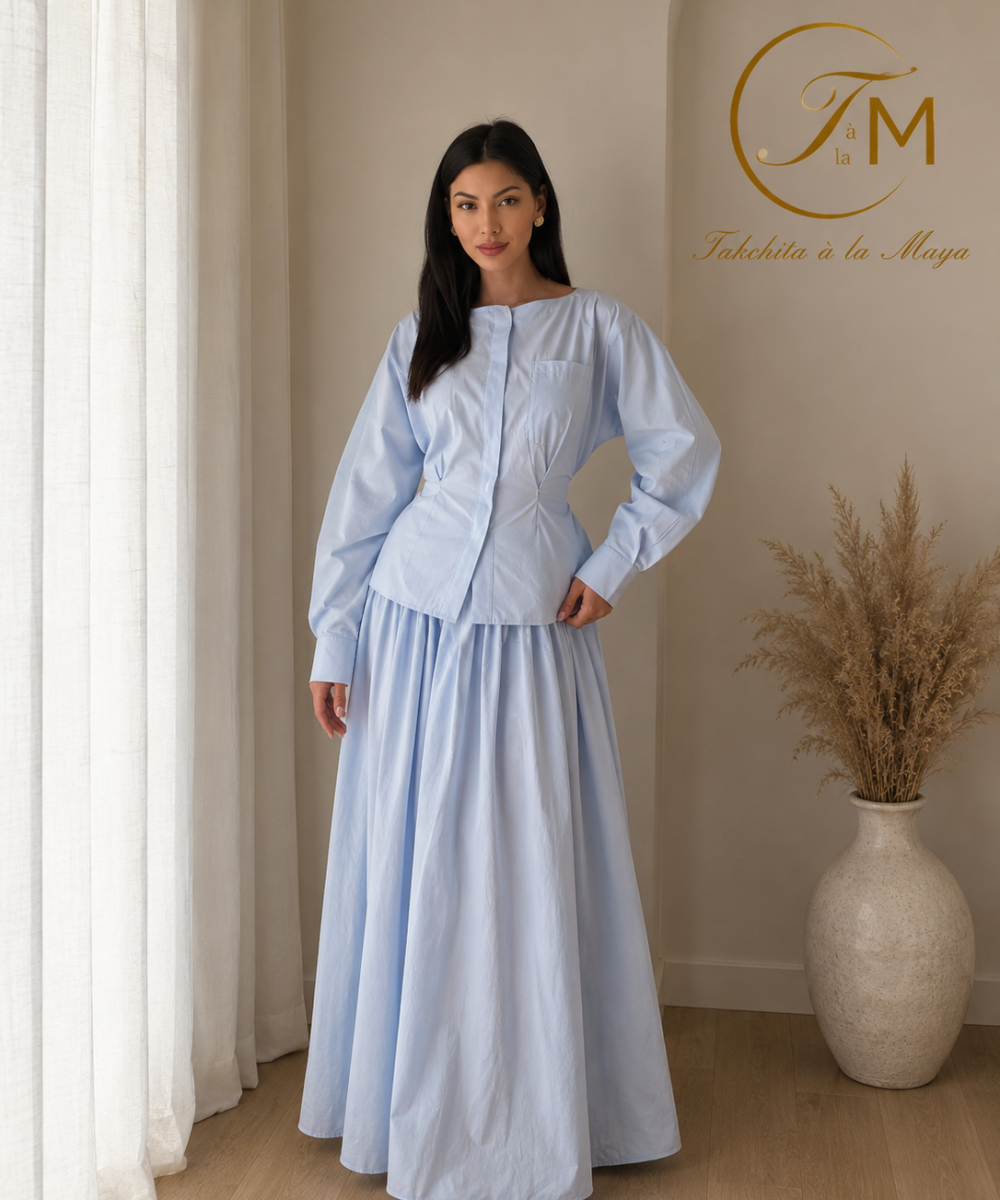 Alternative view of Summer twinset met rok Radoua