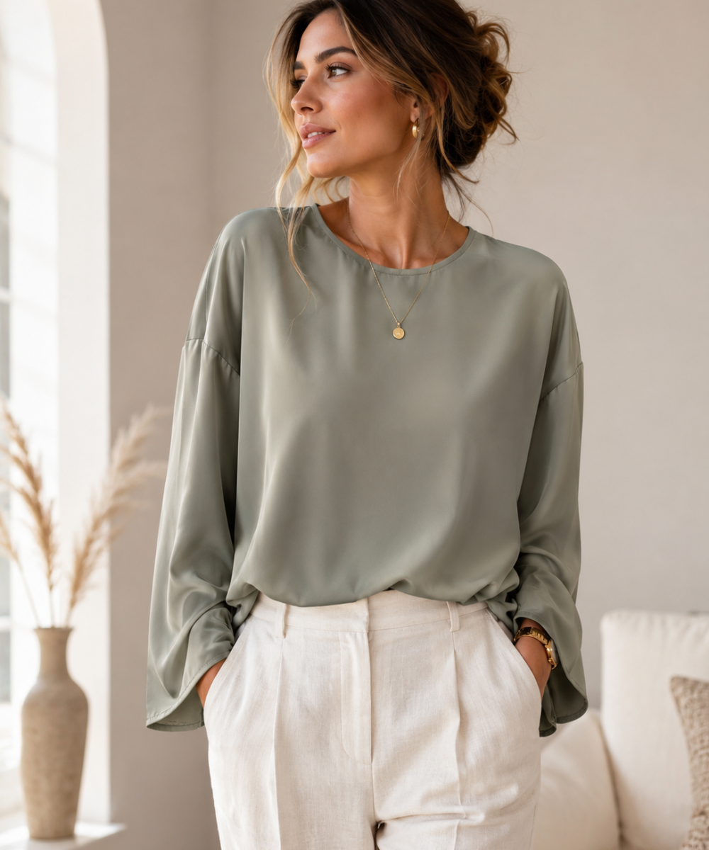 Alternative view of Simpele klassevolle blouse
