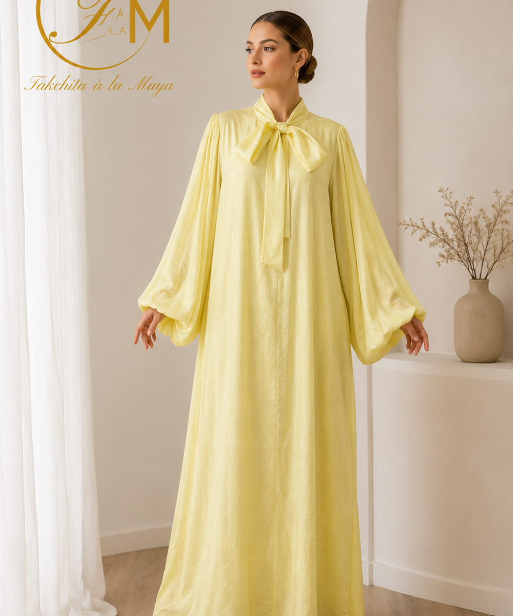 Butter yellow maxi dress Nada